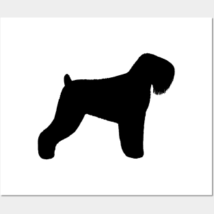 Black Russian Terrier Silhouette Posters and Art